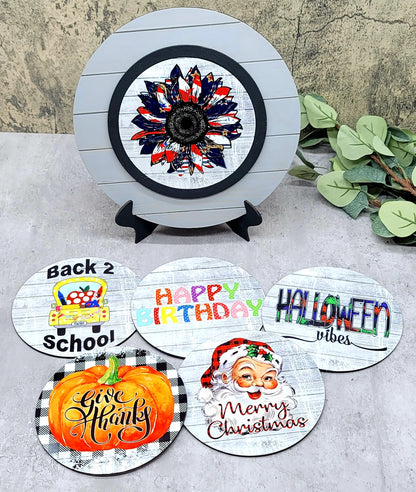 10" Round With 6 Interchangeable Sublimation Inserts