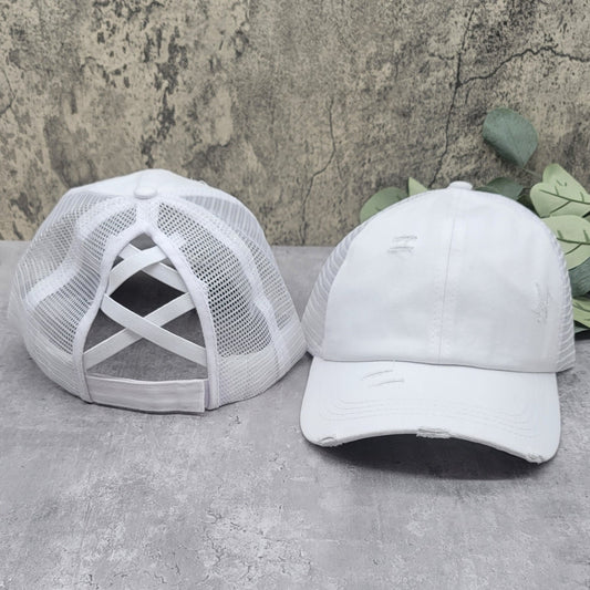 Women's Ponytail Mesh Hat