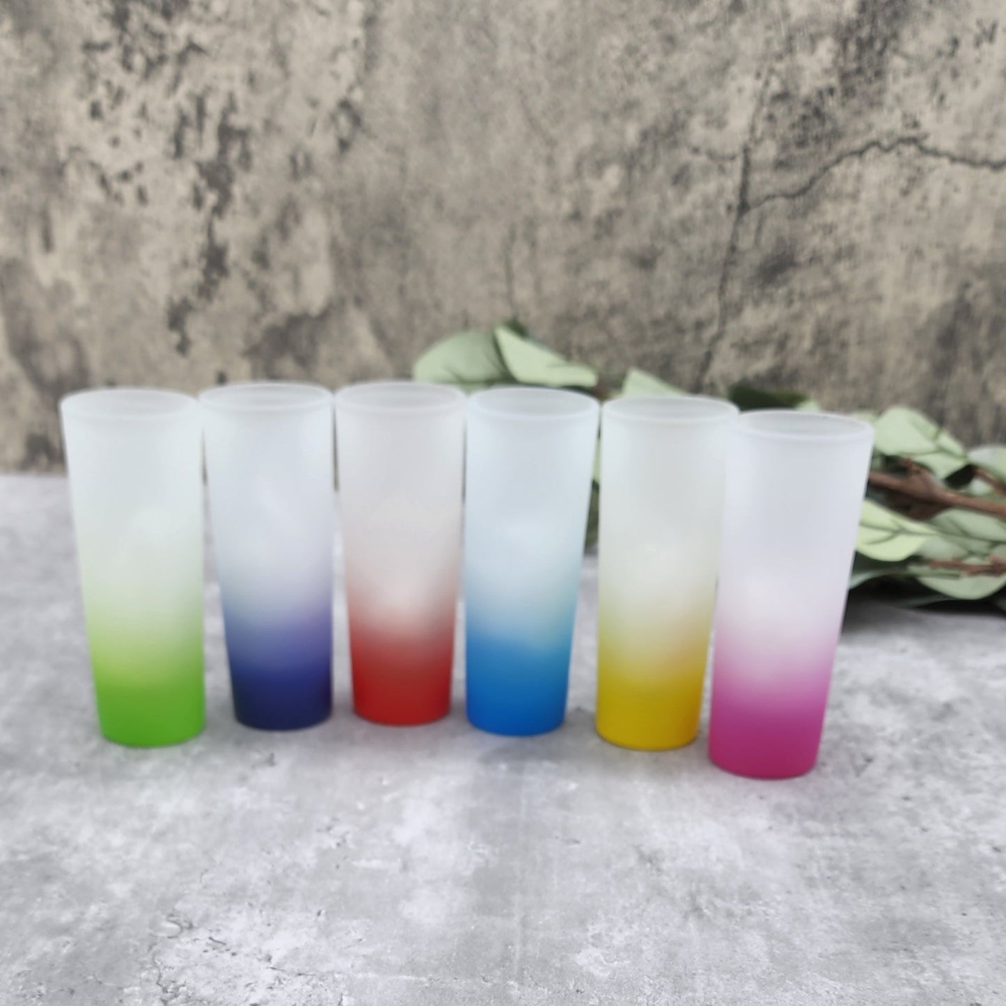 Sublimation Gradient Colored Shot Glass