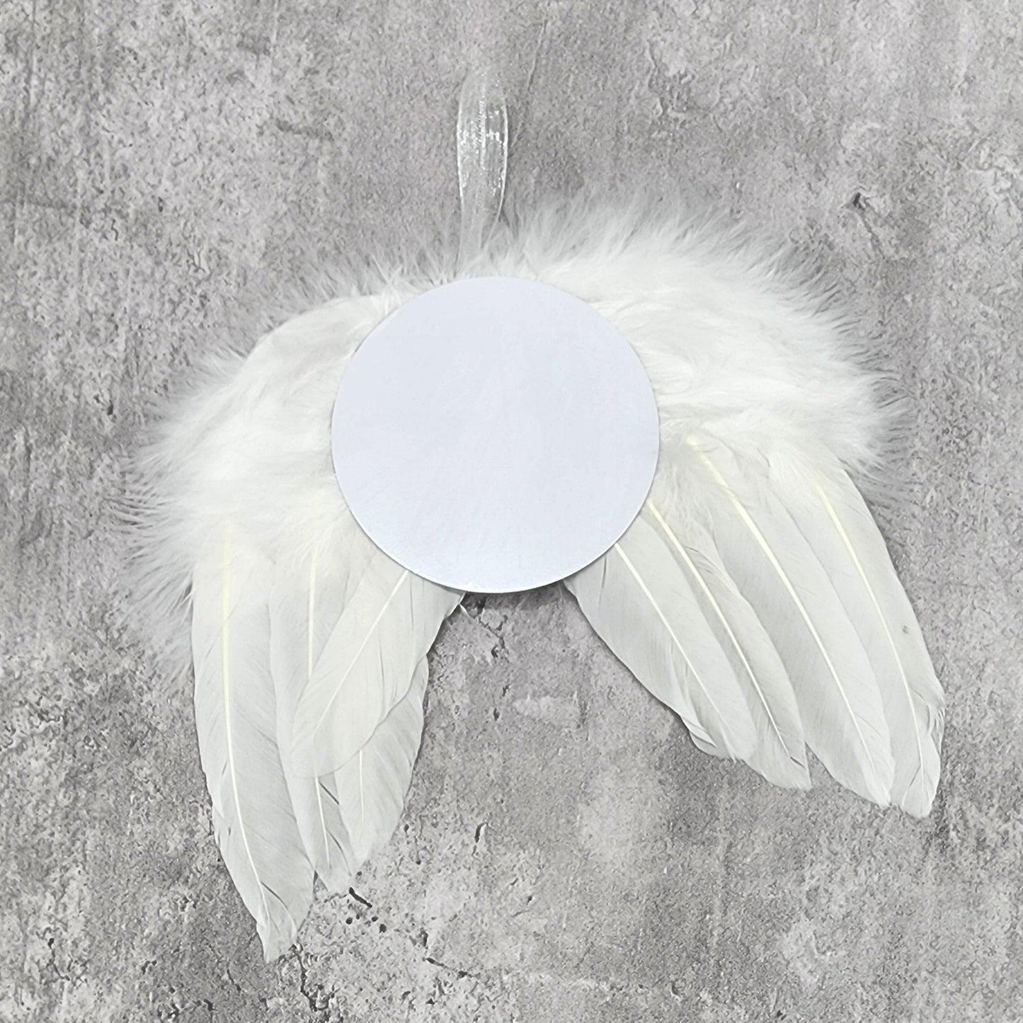 Sublimation Blank angel wing ornament with feather wing