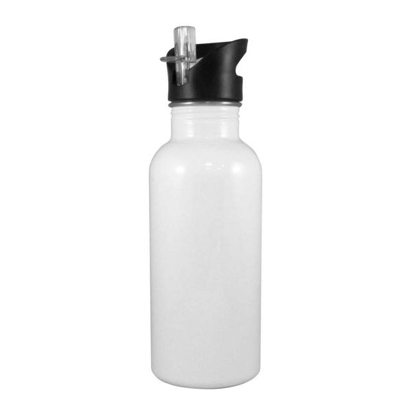 Sublimation Water Bottle - Stainless Steel White