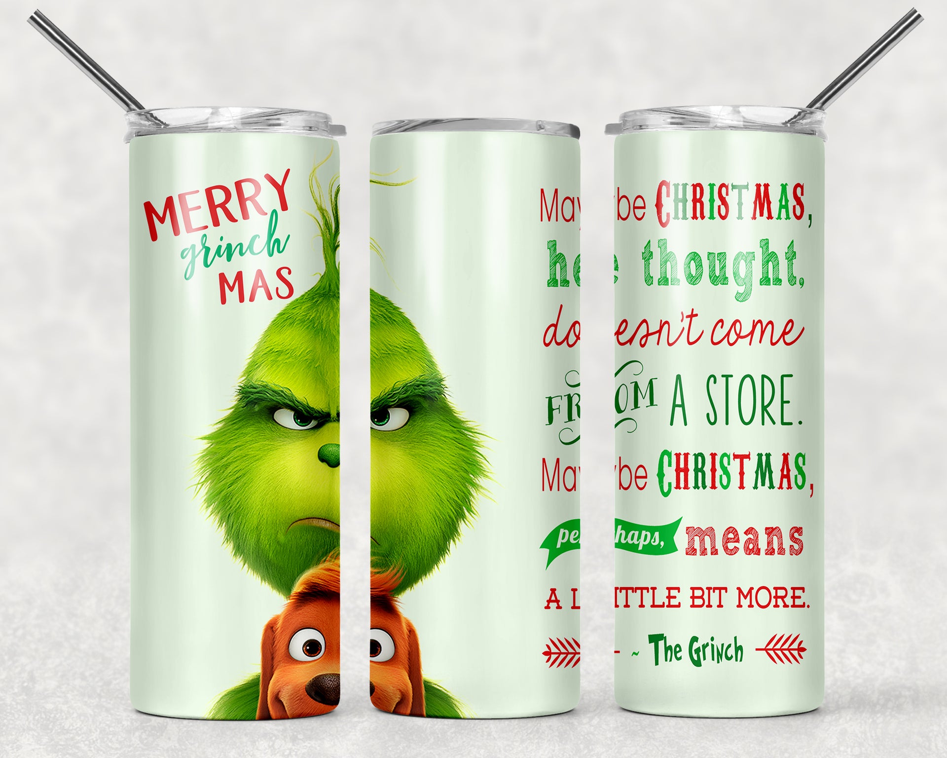 Grinch Christmas T Shirt Iron on Transfer Decal #1
