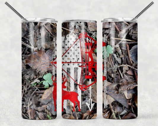 Camo Deer Wrap For Straight Tumbler-401