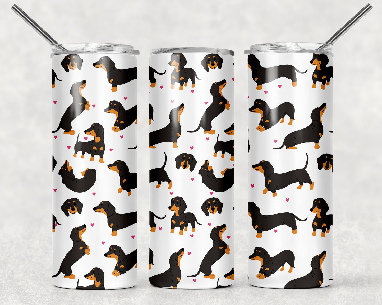 Weiner Dog Wrap For Straight Tumbler-411