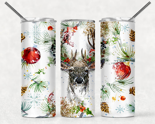 Deer Wrap For Straight Tumbler-734