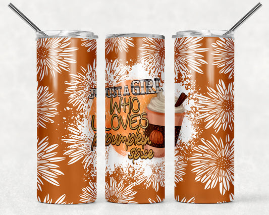 Pumpkin Spice Wrap For Straight Tumbler-746