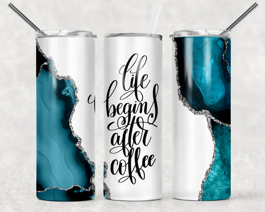 Life Begin After Coffee Wrap For Straight Tumbler-81