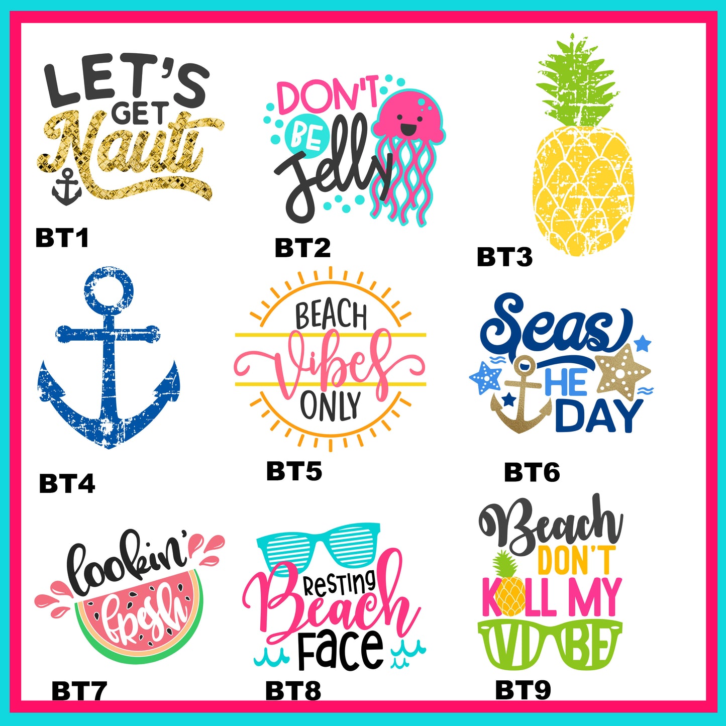 Beach Time Decal Sheet-Z6