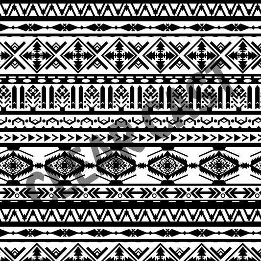 Black & White Aztec-Clear Cast