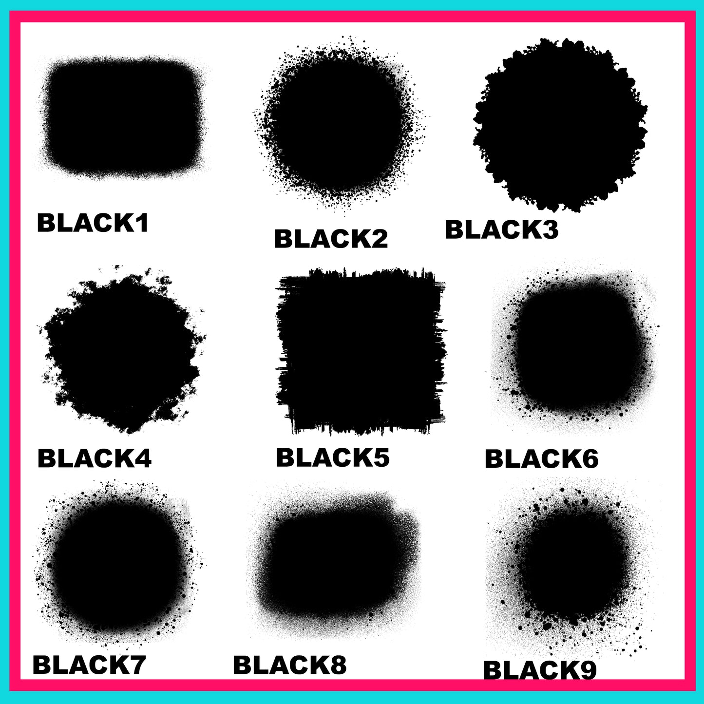 Black Bleach Spot Bundle Sheet