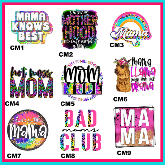Colorful Momma Decal Sheet