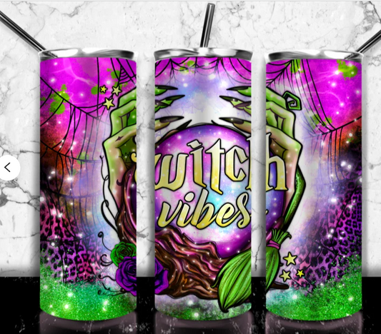 Witch Vibes Wrap For Straight Tumbler-M88