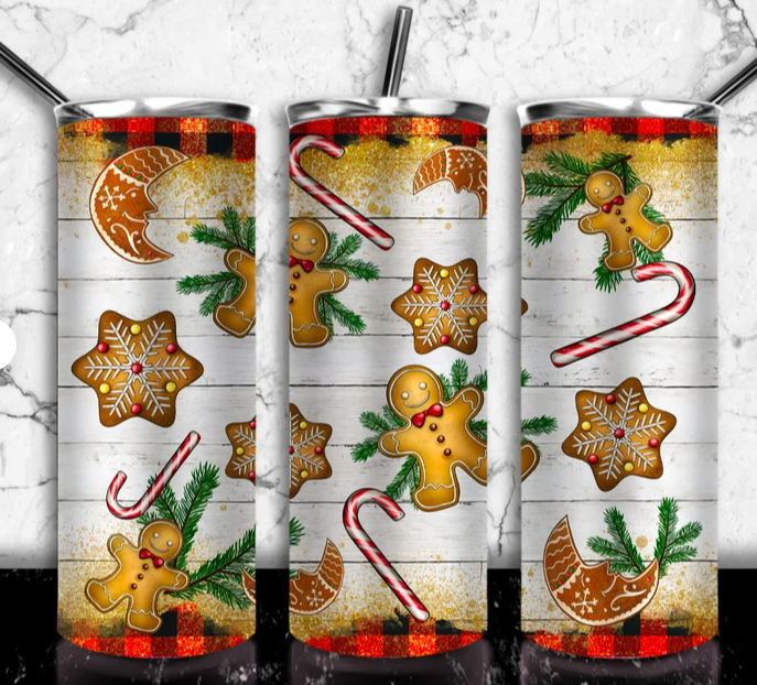 Gingerbread Wrap For Straight Tumbler-M92