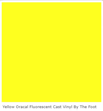 Fluorescent Oracal Sheet