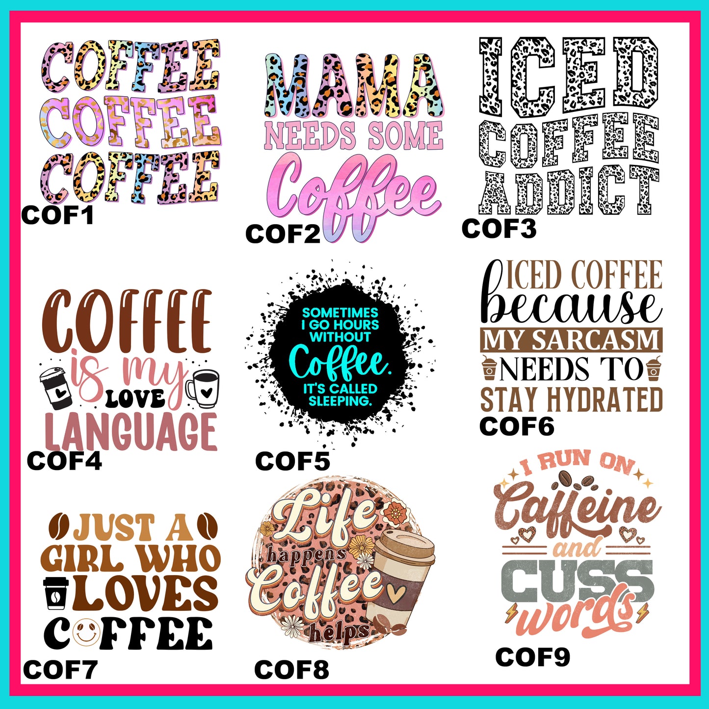 Coffee Bundle Sheet