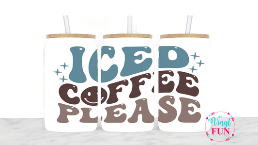 Iced Coffee  Sublimation Libbey Wrap - L43