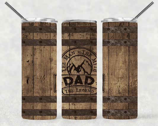 Dad Legend Wrap For Straight Tumbler-M142
