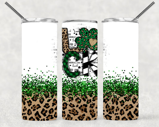 Leopard Luck Wrap For Straight Tumbler-M156