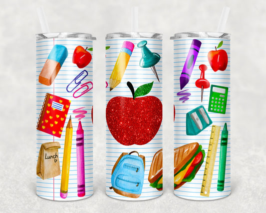 School Wrap For Straight Tumbler-M17