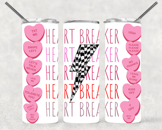 Heart Breaker Wrap For Straight Tumbler-M184