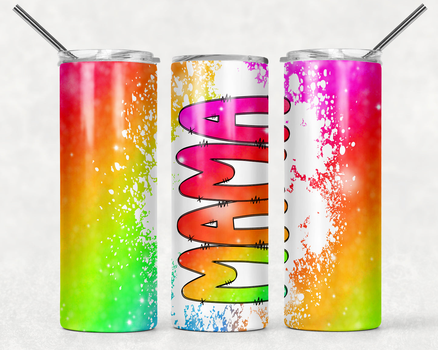 Colorful Mama Wrap For Straight Tumbler-M35