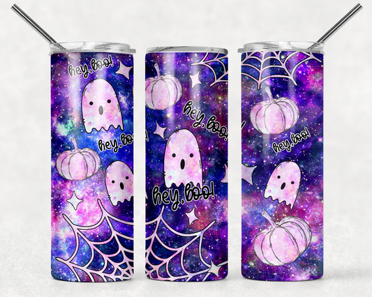 Purple Ghosts Wrap For Straight Tumbler-M72