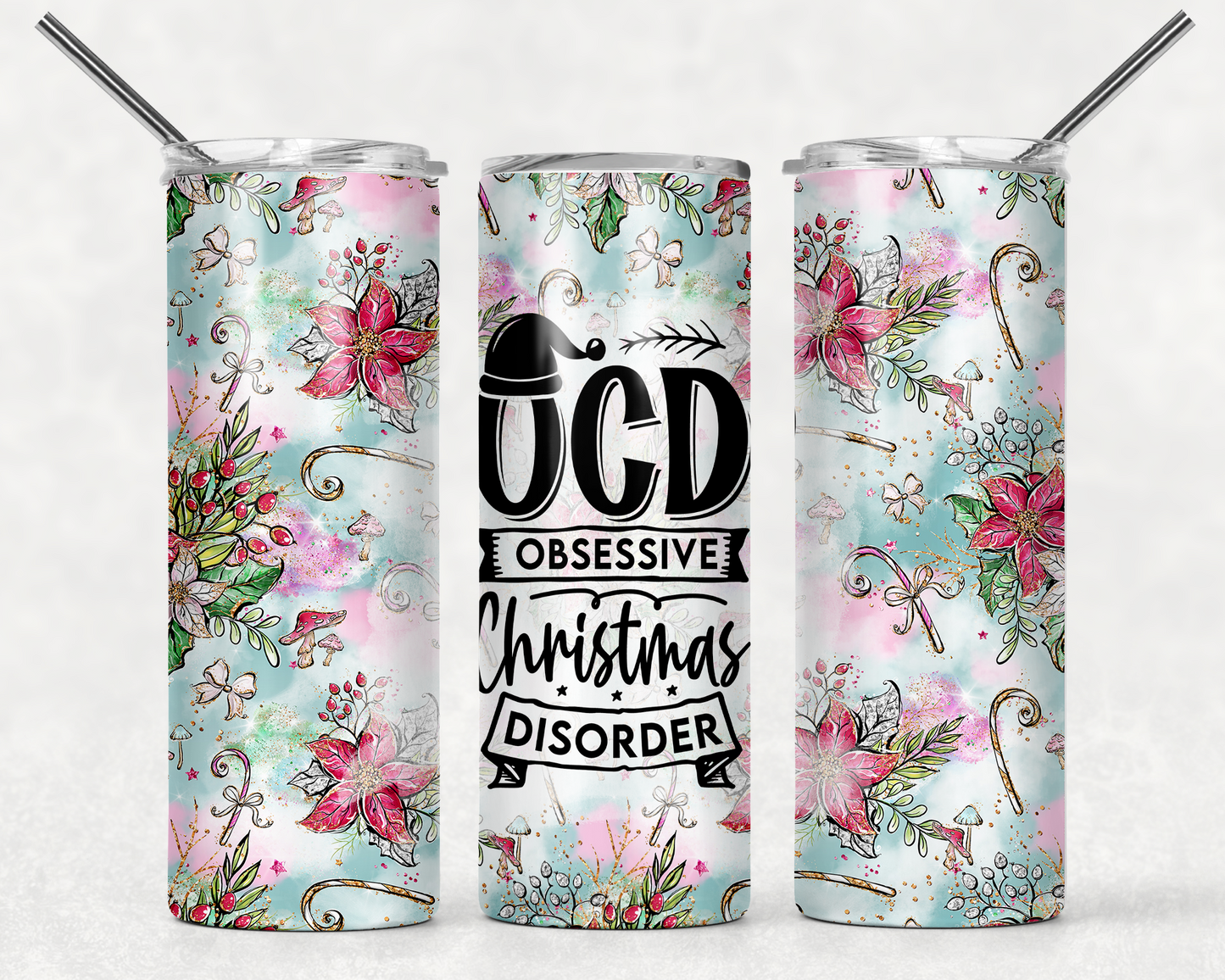 OCD Christmas Wrap For Straight Tumbler-M102
