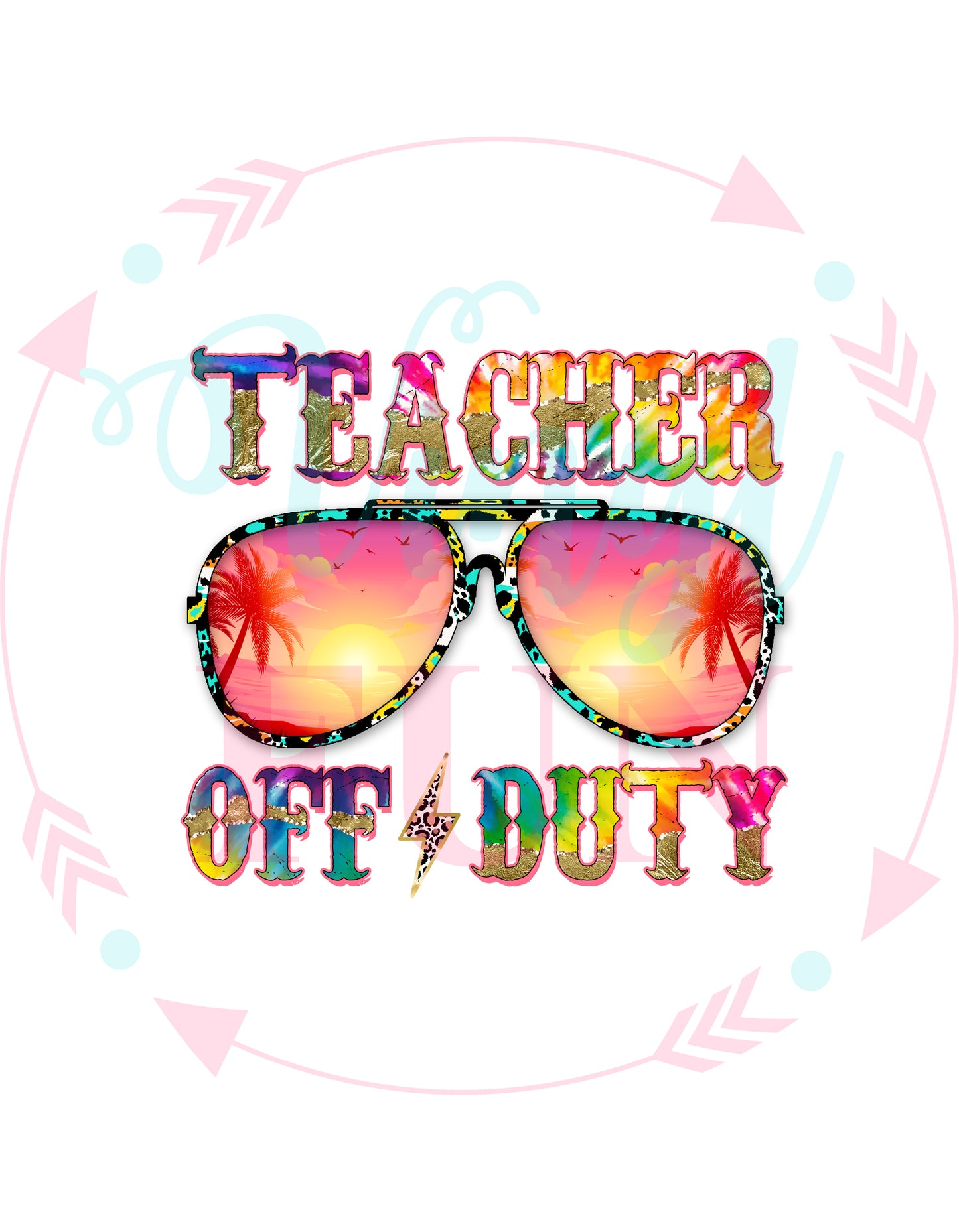 Teacher Off Duty Decal-152
