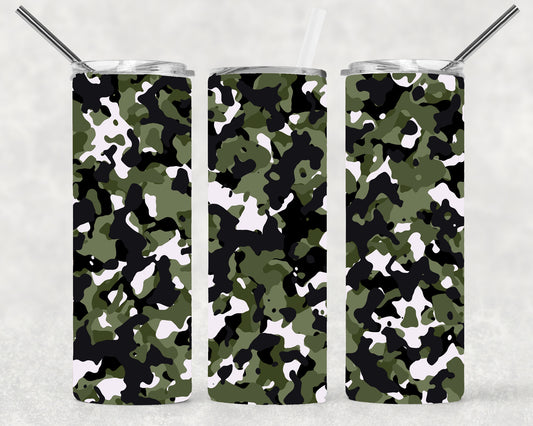 Camo Green Wrap For Straight Tumbler-VF1