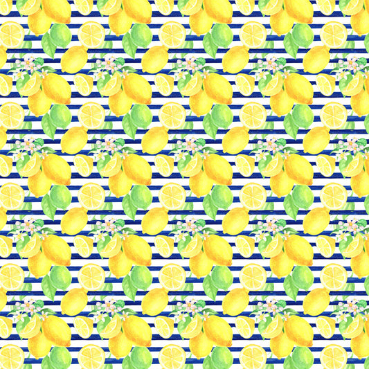 Lemons With Blue Stripes-B15