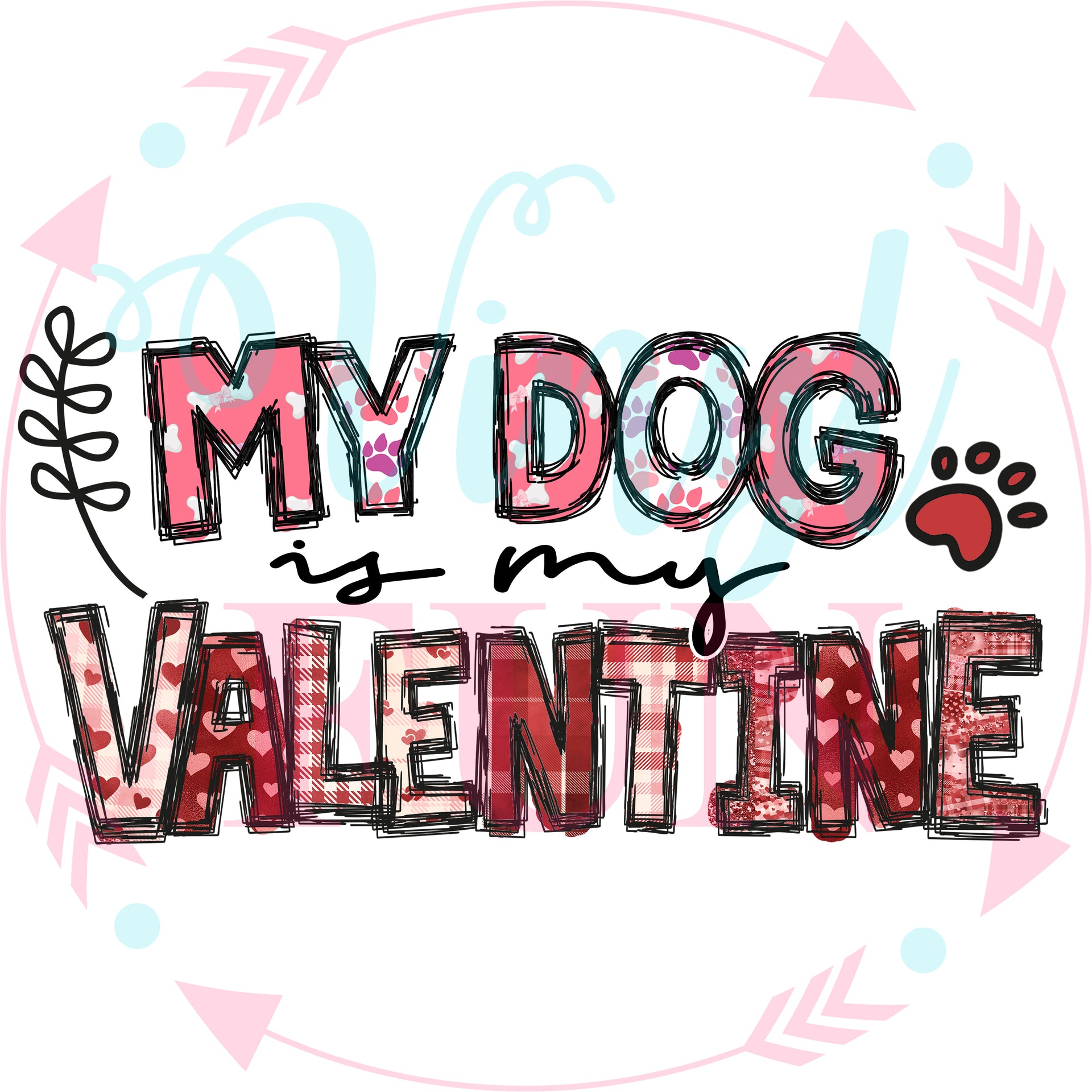 Hello Valentine Sublimation and DTF Iron on Transfers