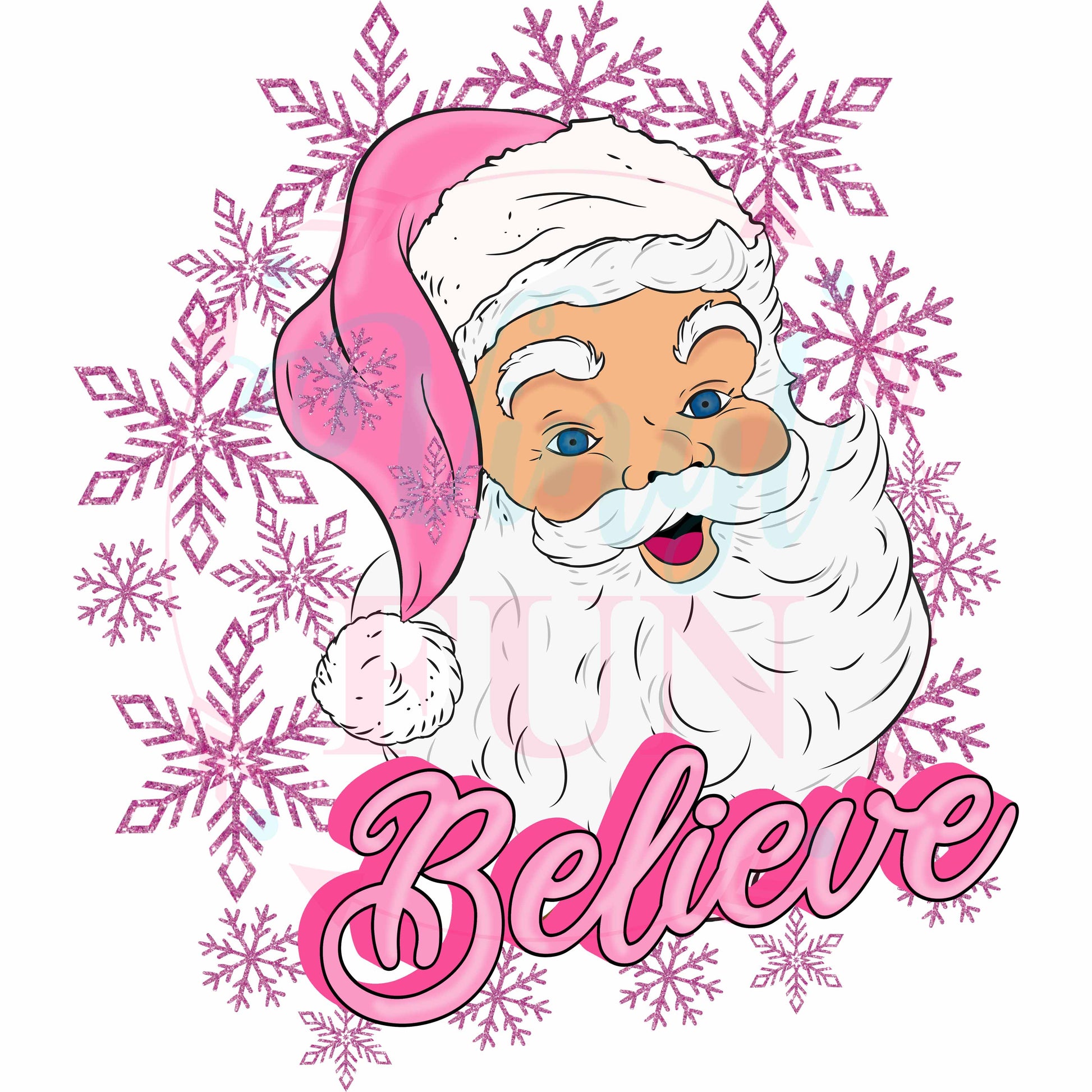 Pink Santa Decal-H112 – Vinyl Fun