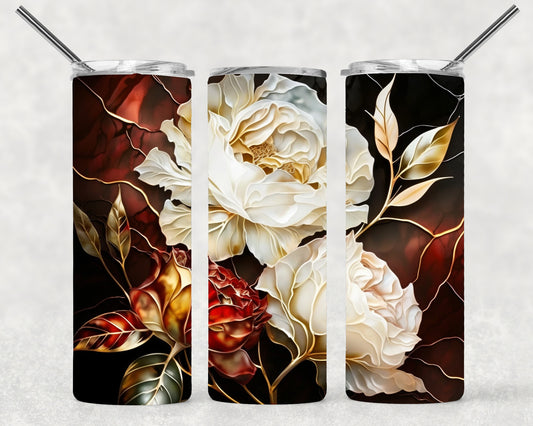 Big Floral Wrap For Straight Tumbler-S24
