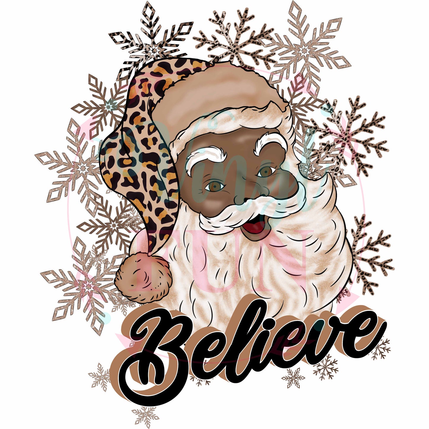 Black Santa Decal -H111