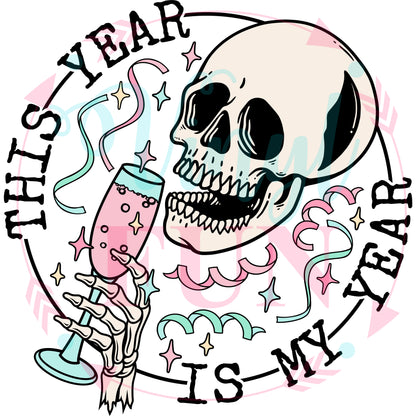 My Year Skull Decal -H52