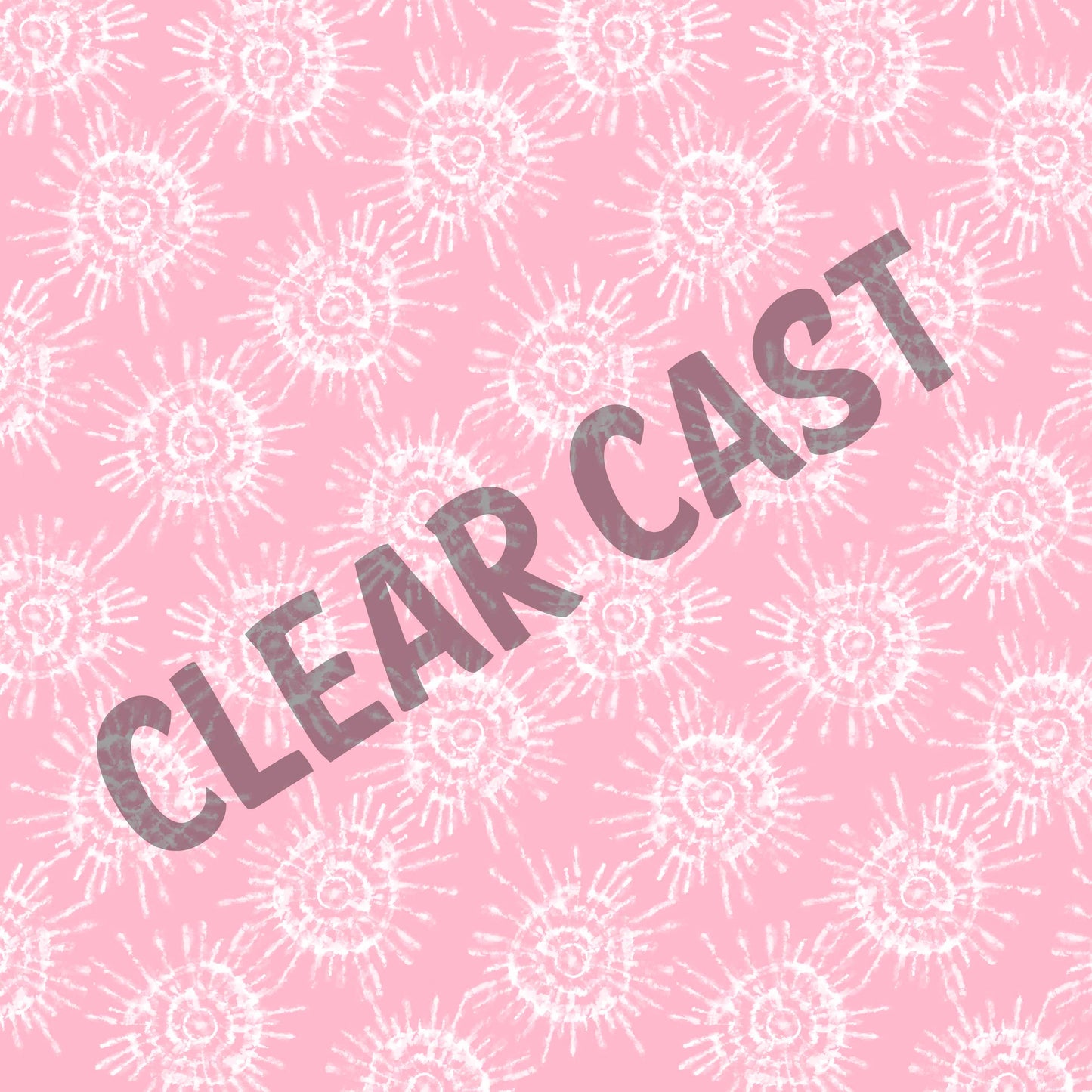 Pink Bursts-Clear Cast