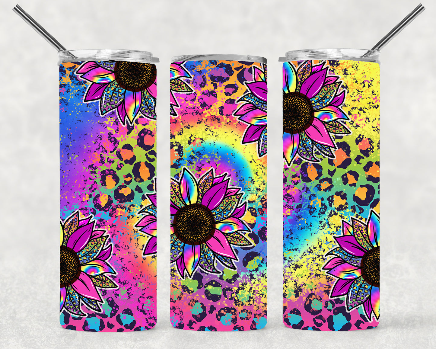 Bright Sunflowers Wrap For Straight Tumbler-S33