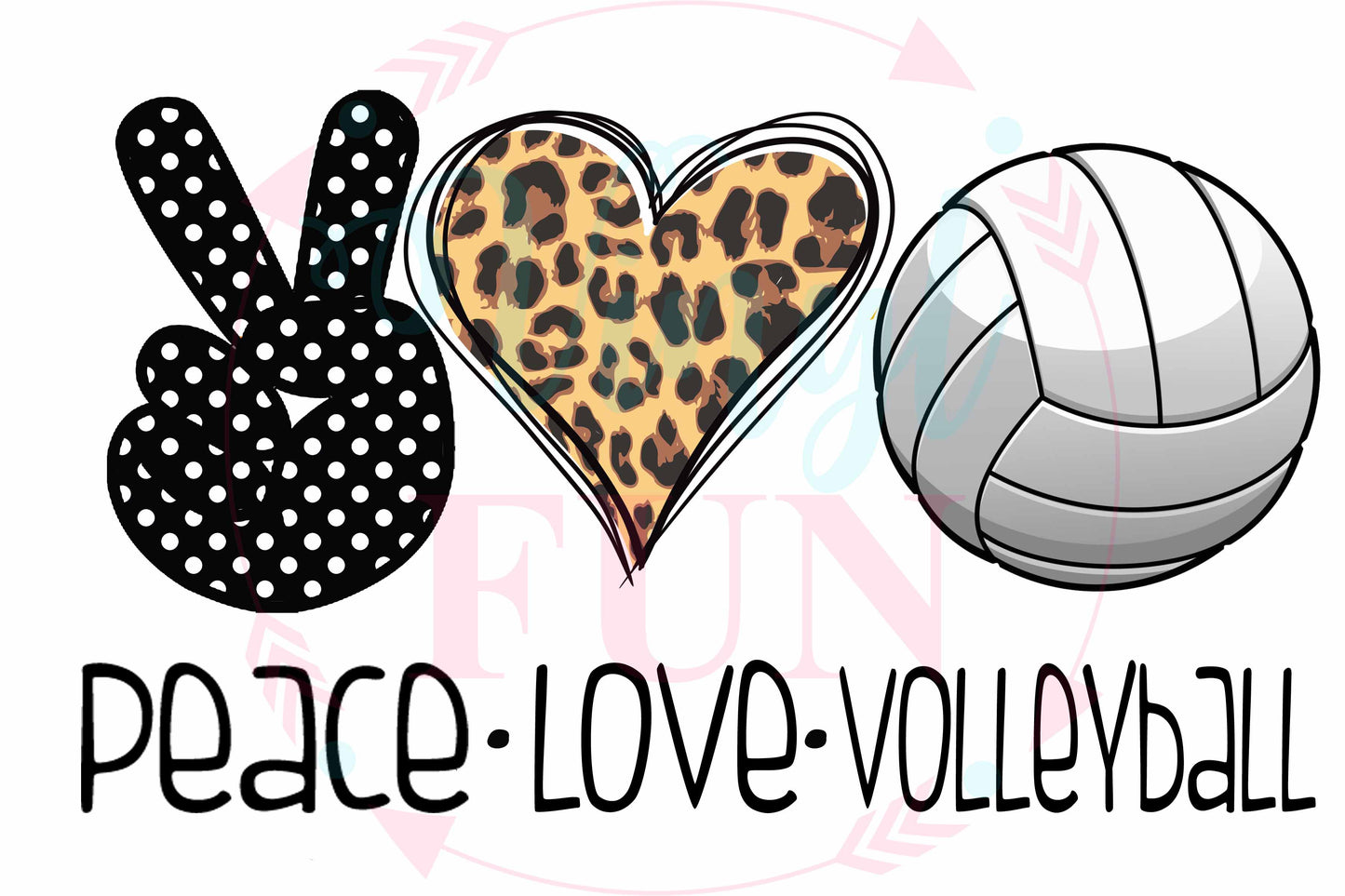 Peace Love Volleyball-Digital Download