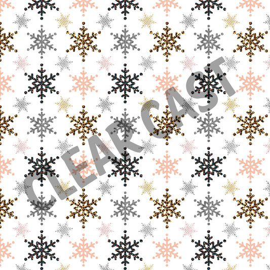 Snowflakes-Clear Cast