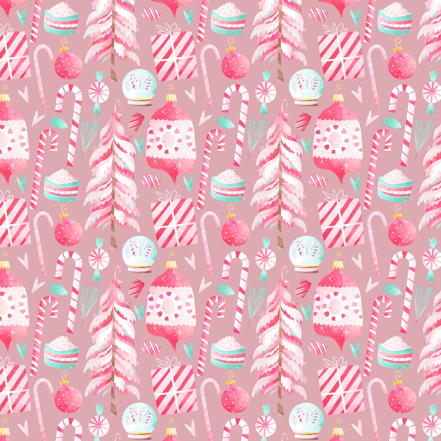 Pink Christmas Pattern